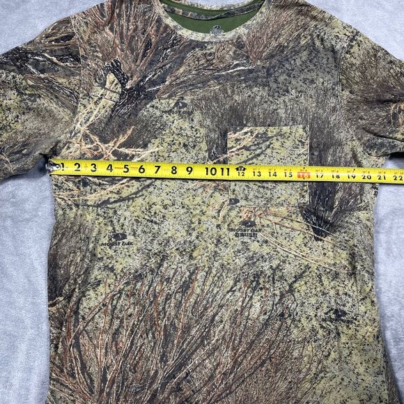 Mossy Oak Brush‎ Camo T Shirt Large 42-44 Short Sleeve  Hunting Tee - Picture 3 of 6